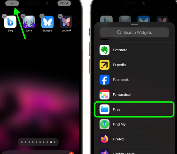 从 iPhone 主屏幕快速访问最近的文件